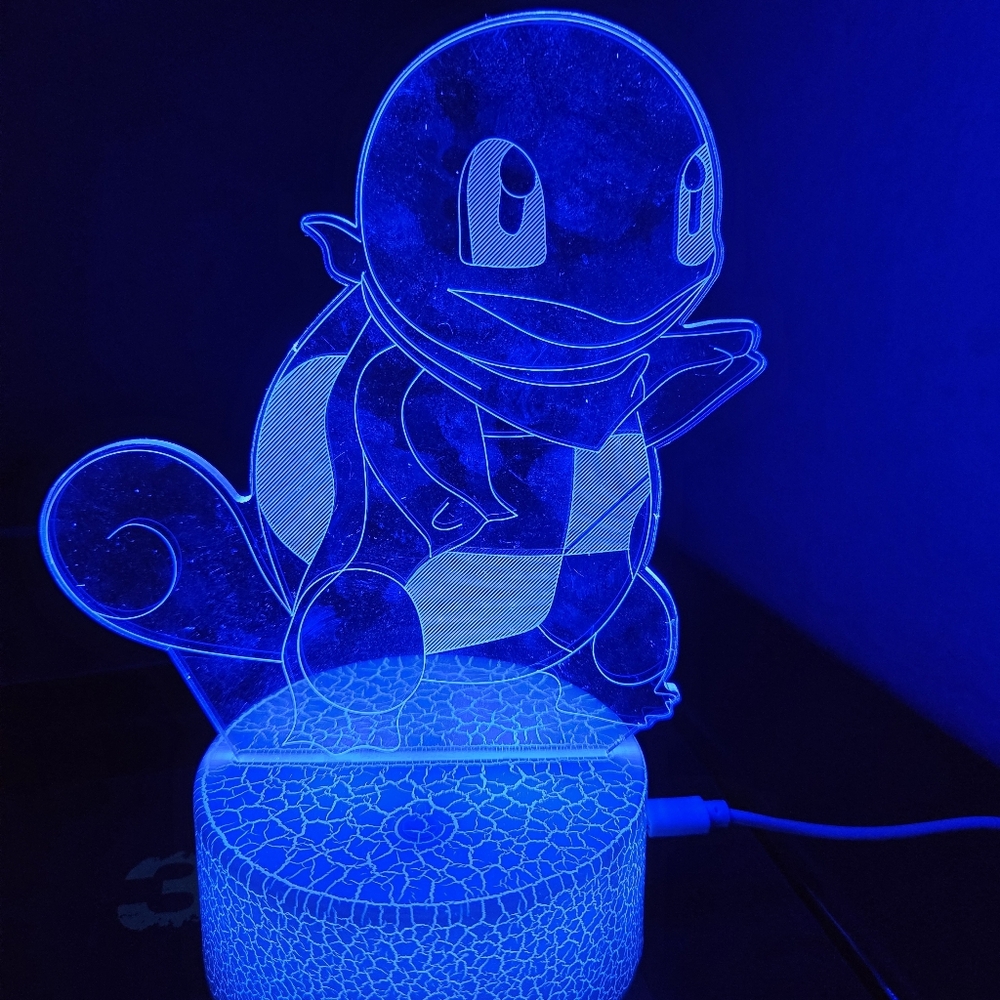 3D Illusion LED Night Light - Red - Picture 6 of 13